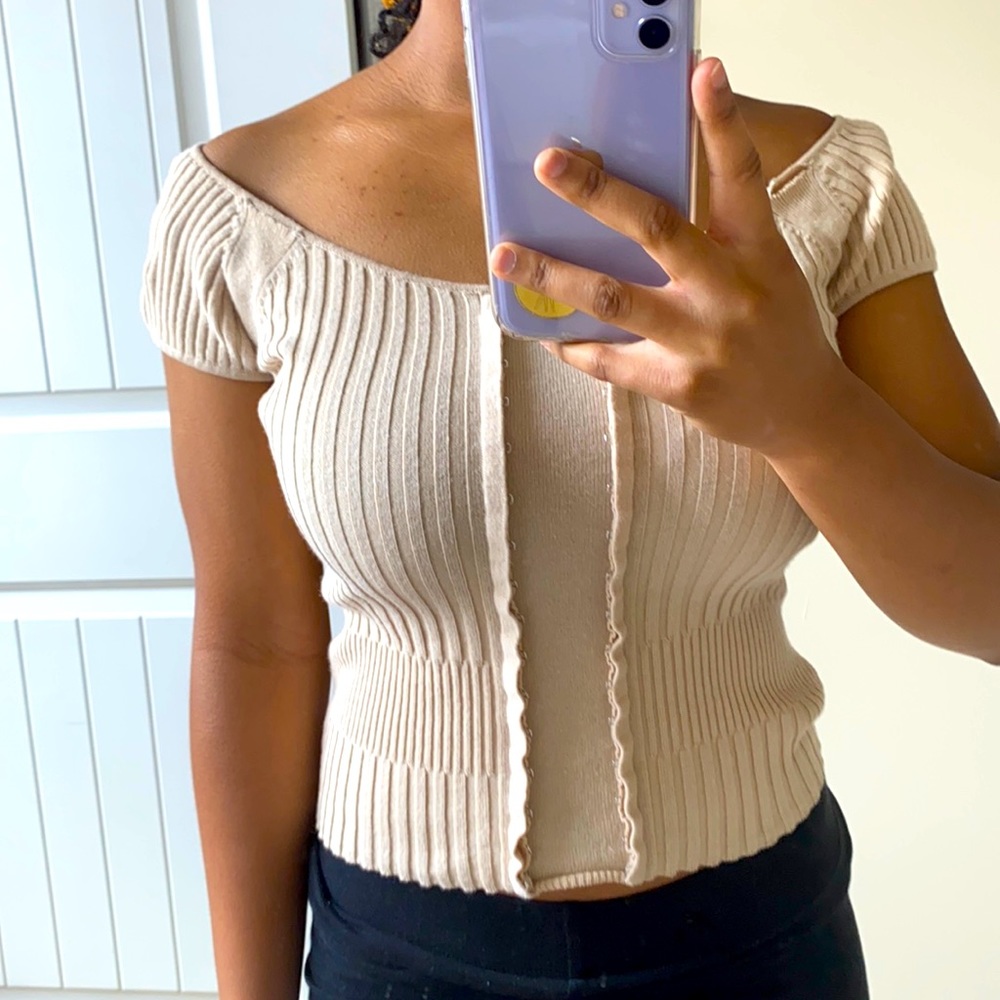 Cream shirt